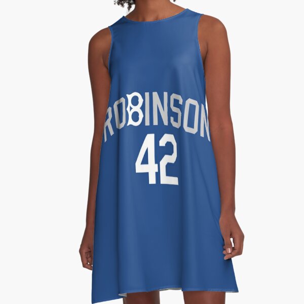 Best Selling Product] Brooklyn Dodgers Jackie Robinson 42 Mlb White Jersey  Inspired Style Hot Version Hoodie Dress