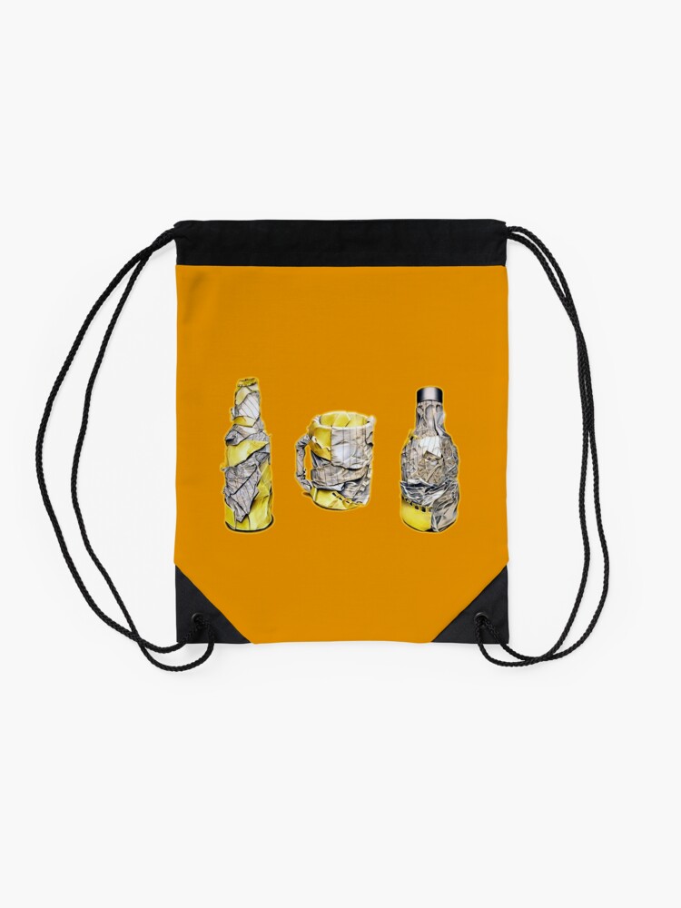 Alternate view of Pres (Colour pencil drawing) Drawstring Bag
