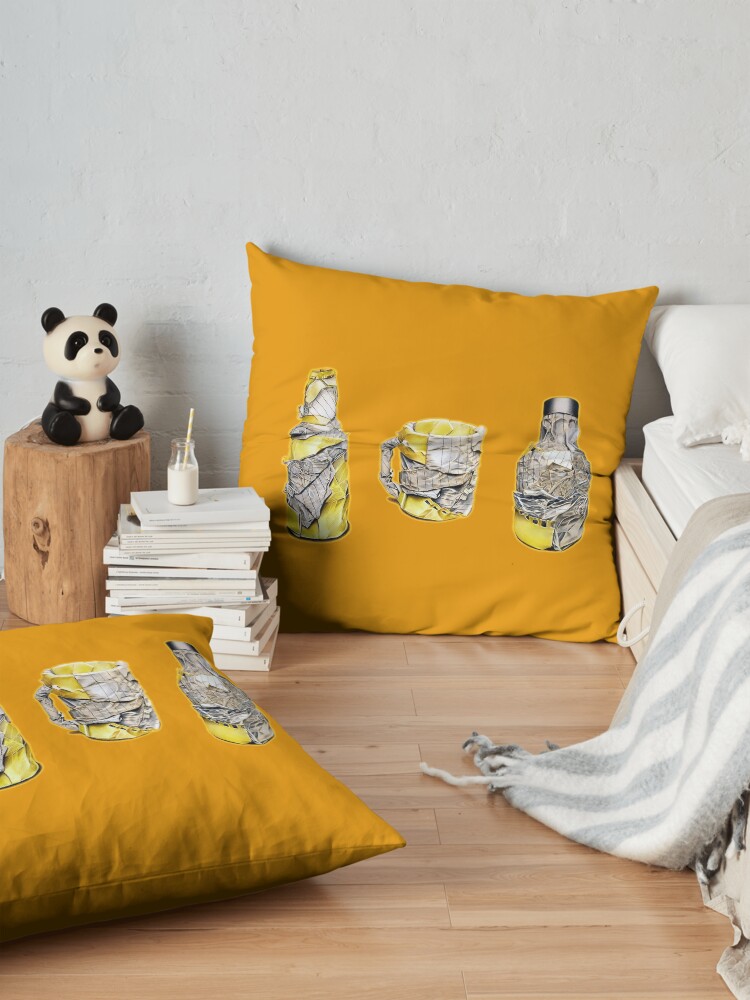 Alternate view of Pres (Colour pencil drawing) Floor Pillow