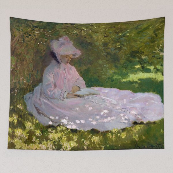 Item preview, Springtime by Claude Monet (1872) designed and sold by allhistory.