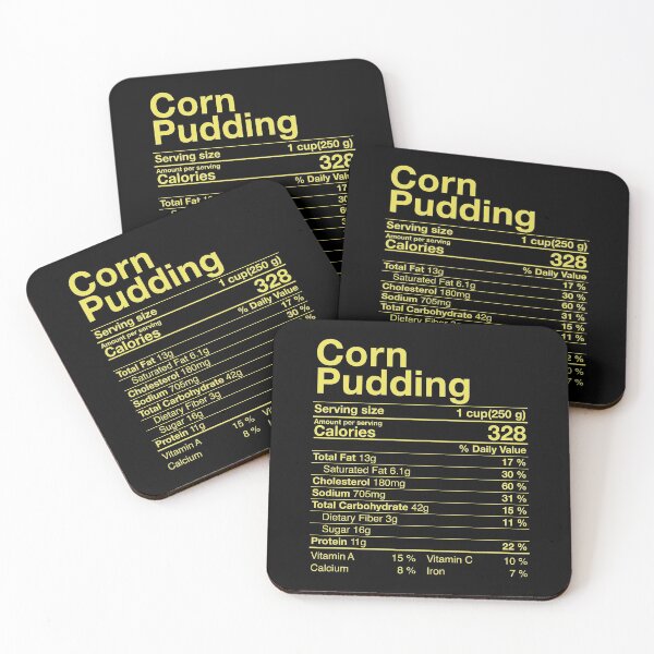 Item preview, Corn Pudding Nutritional Facts Thanksgiving Gifts Turkey Day designed and sold by Nikolaienko Artem.