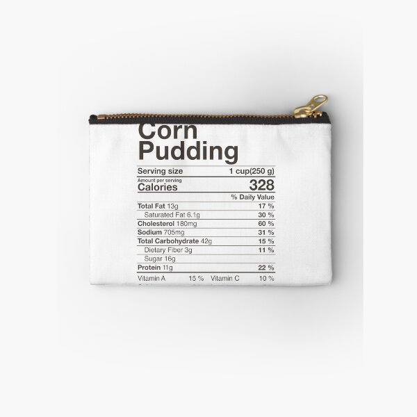 Item preview, Corn Pudding Nutritional Facts Thanksgiving Gifts Turkey Day  designed and sold by Nikolaienko Artem.