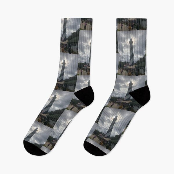 Item preview, Cape Hatteras, NC, Lighthouse with Black and White Stripes designed and sold by Lesswired.