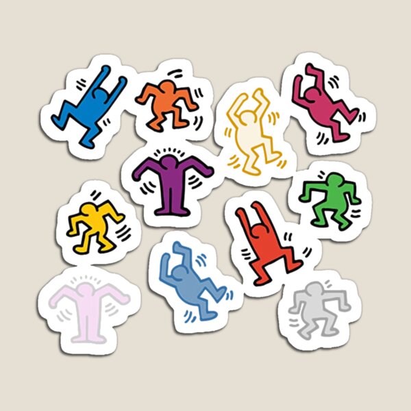 haring dancers Magnet