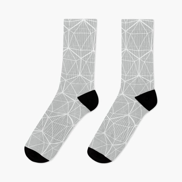 Item preview, Icosahedron Pattern White on Soft Gray designed and sold by Beth Thompson.