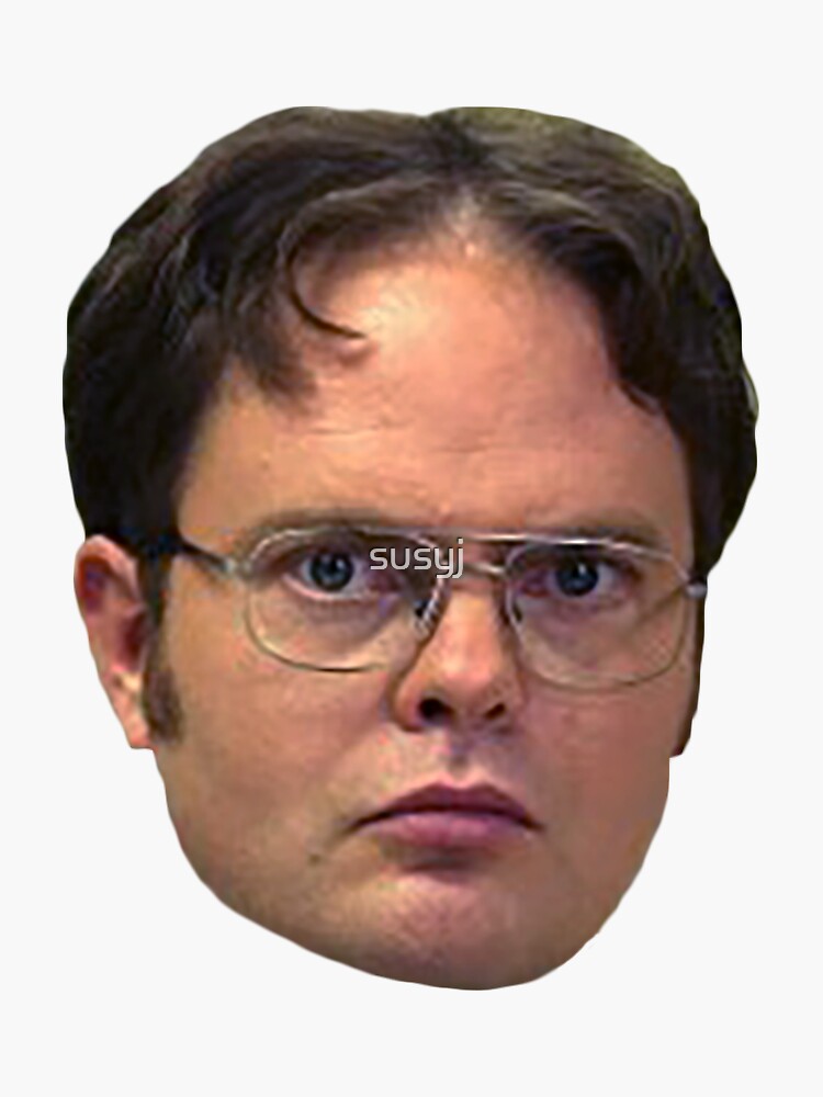 Dwight Schrute Sticker By Susyj Redbubble 