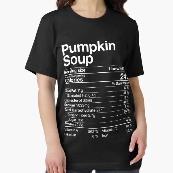 Item preview, Pumpkin Soup Nutritional Facts Thanksgiving Gift Turkey Day  designed and sold by Nikolaienko Artem.