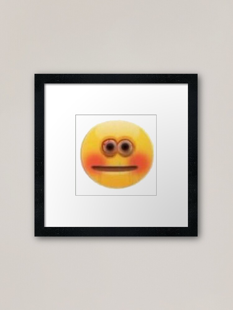 Cursed Stressed Emoji Photographic Print for Sale by LLFits