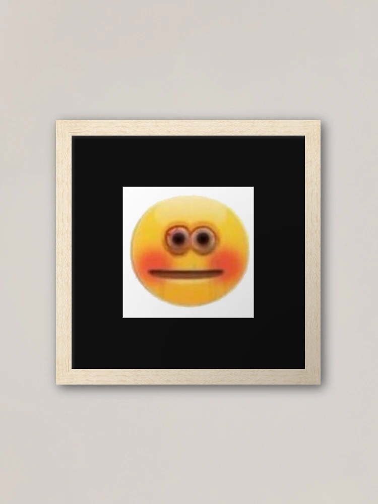 Cursed Stressed Blushing Emoji Greeting Card for Sale by Goath