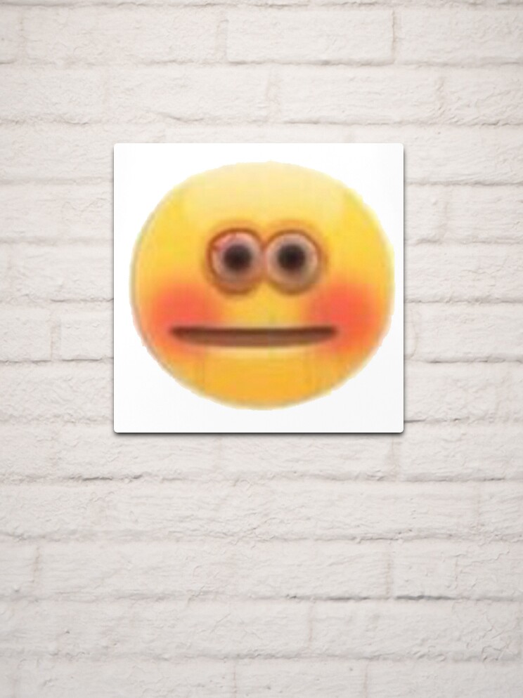 Cursed Stressed Emoji Photographic Print for Sale by LLFits