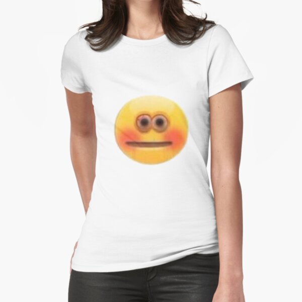 Cursed Stressed Blushing Emoji Greeting Card for Sale by Goath