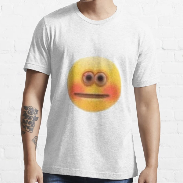 Cursed Stressed Blushing Emoji Greeting Card for Sale by Goath