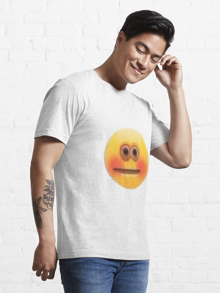 Cursed Stressed Blushing Emoji Greeting Card for Sale by Goath