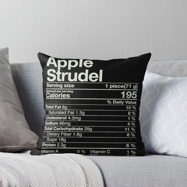 Item preview, Apple Strudel Nutritional Facts Thanksgiving Gift Turkey Day designed and sold by Nikolaienko Artem.