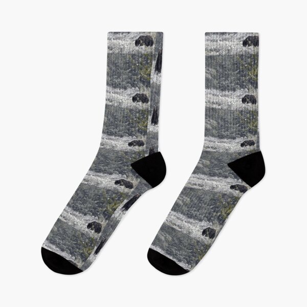Item preview, Grizzly Bears in the Snow - Grand Teton National Park designed and sold by Lesswired.