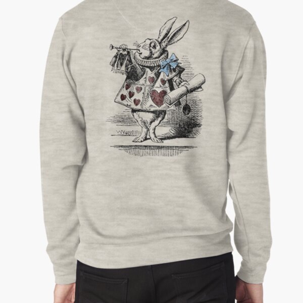 White Rabbit from Alice's Adventures in Wonderland Pullover Sweatshirt