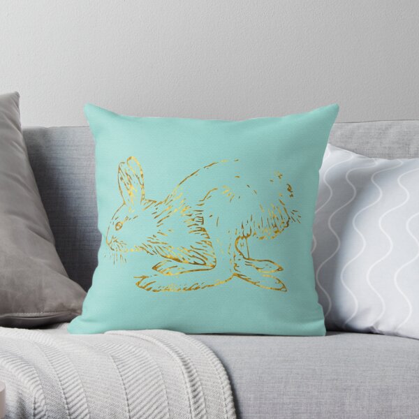 Golden Bun Throw Pillow