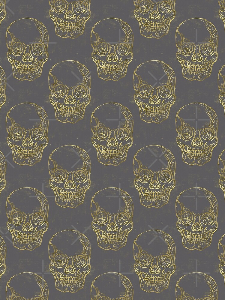 Thumbnail 5 of 5, Graphic T-Shirt, Golden Skull designed and sold by Beth Thompson.