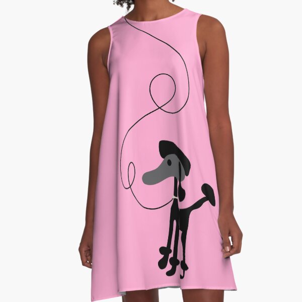 Sock Hop 2 Poodle Skirt Pink Fun A-Line Dress