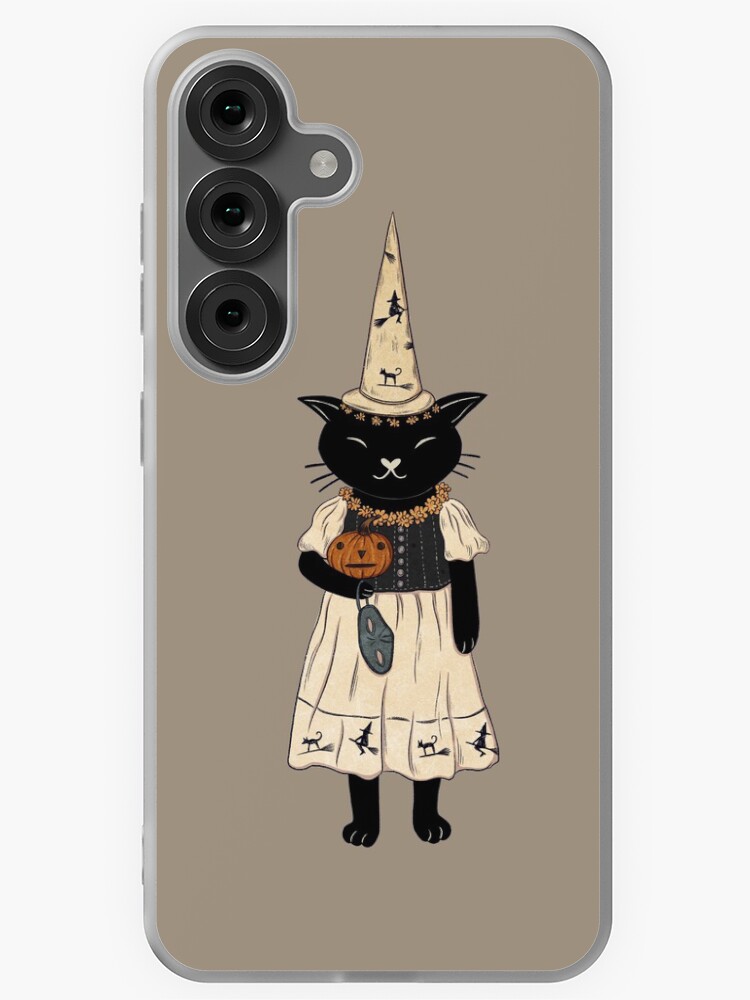 Thumbnail 1 of 4, Samsung Galaxy Phone Case, Spooky Cat designed and sold by hwainio.