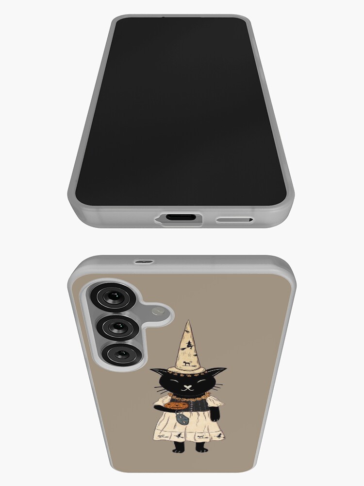 Thumbnail 3 of 4, Samsung Galaxy Phone Case, Spooky Cat designed and sold by hwainio.