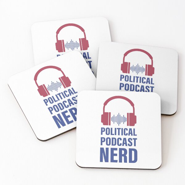 Item preview, Political Podcast Nerd designed and sold by StudioUnrefined.