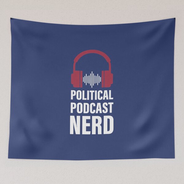 Item preview, Political Podcast Nerd designed and sold by StudioUnrefined.