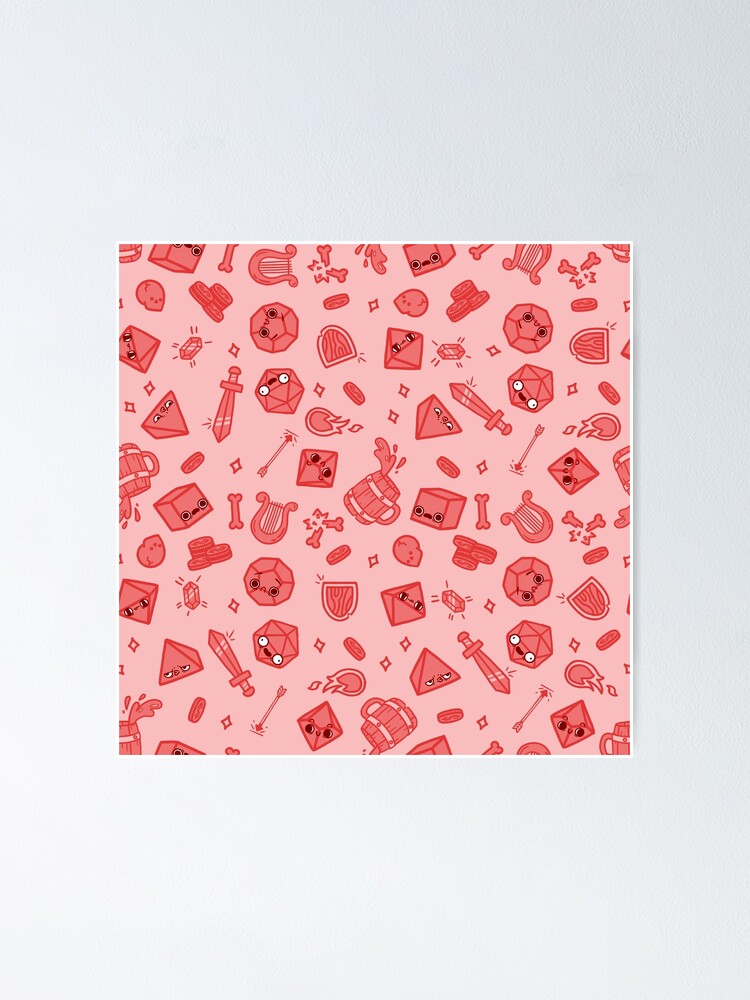 Thumbnail 1 of 3, Poster, Table Trope Gaming - Red! designed and sold by RiskyPixels.