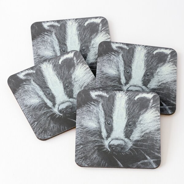 Item preview, Badger portrait designed and sold by Double Dutch Designs.