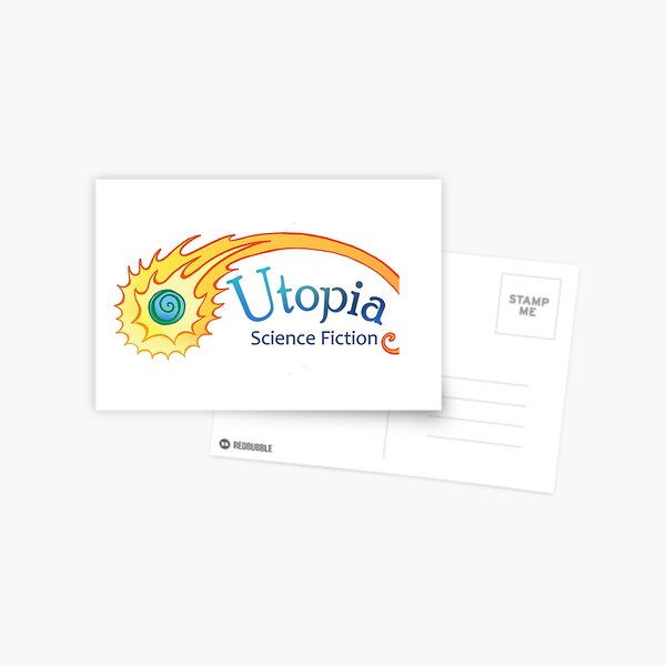 Utopia Science Fiction Logo Postcard