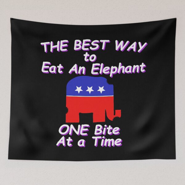 Item preview, Eat an Elephant Political designed and sold by CharJens.