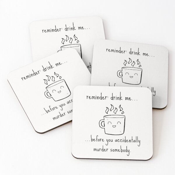 Item preview, Drink Me Coffee Joke Foodie Happy Cute Love Funny Happy Gift Sarcastic Birthday  designed and sold by EpsilonEridani.