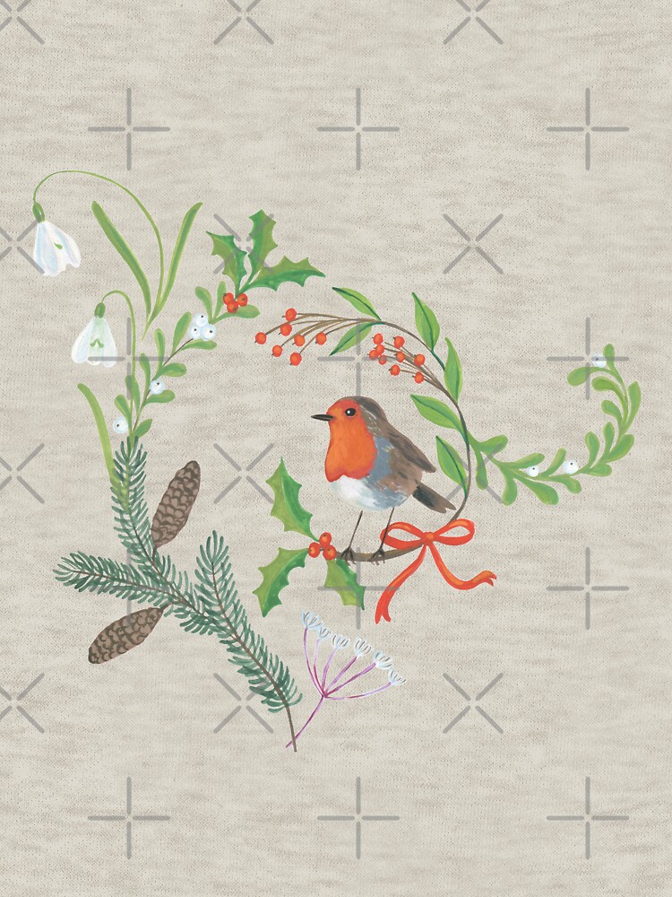 Christmas Chintz with Robin - Traditional chintz by Cecca Designs by Cecca-Designs