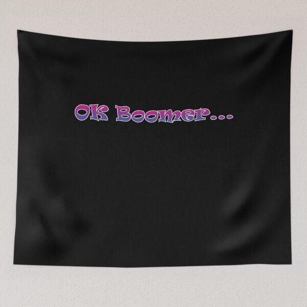Item preview, Okay, boomer millennial meme print designed and sold by Nerd Digs.