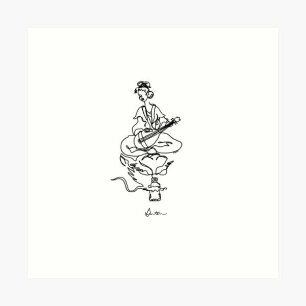 Goddess Benten Art Print