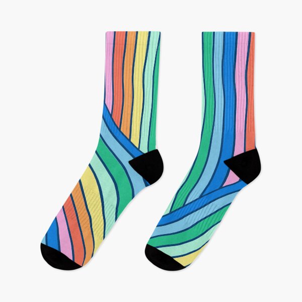 Item preview, Crazy Colorful Stripes designed and sold by SOCKSbySBD.