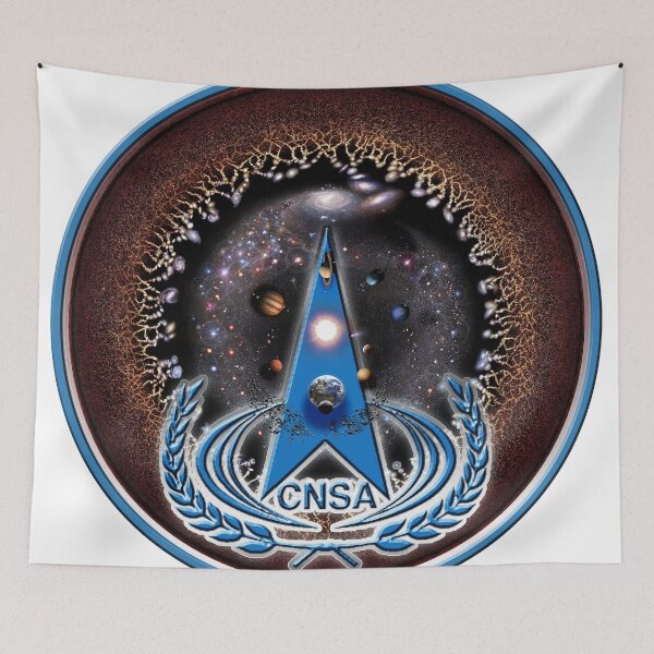 Item preview, CNSA (China National Space Administration) Logo with the Universe! designed and sold by Pablo Carlos Budassi.