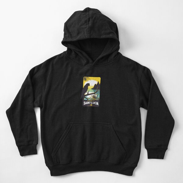 Discover Travel to Saint Lucia  Kid Pullover Hoodie