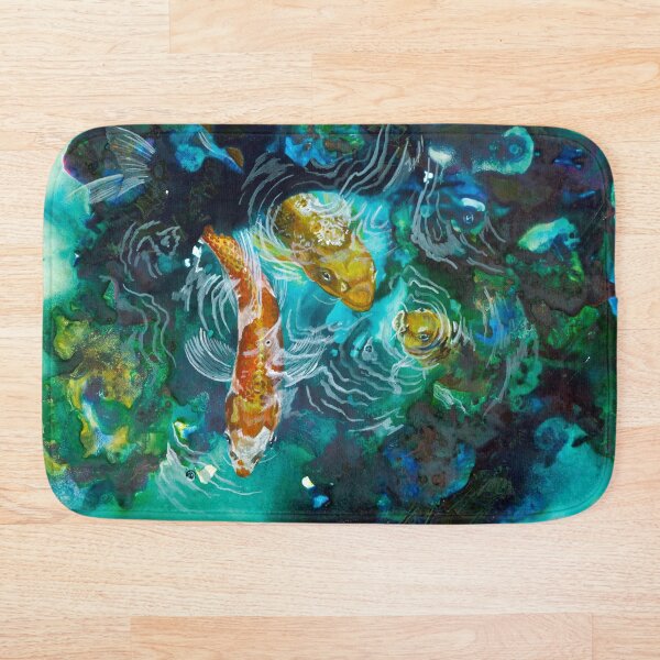 Koi Pond Bath Mat