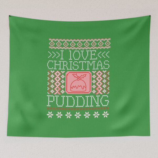Item preview, I love Christmas Pudding funny ugly Christmas Xmas humor designed and sold by NicheteesStore.