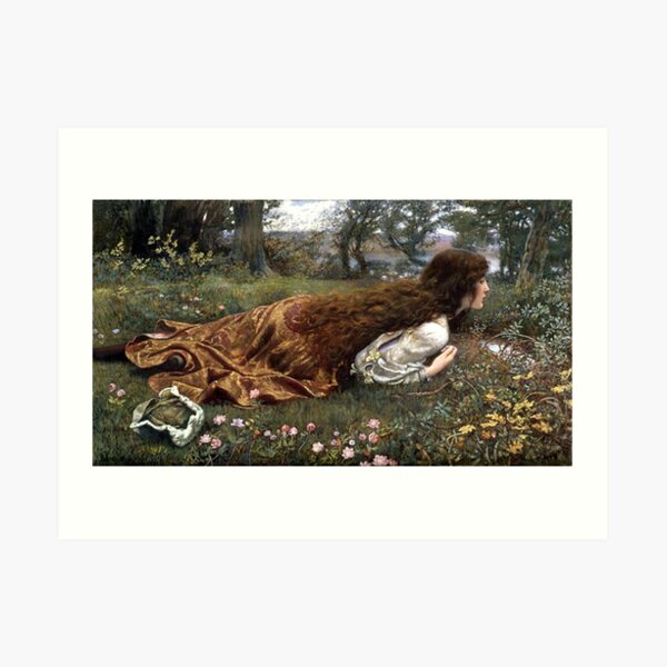 The Princess Out of School - Edward Robert Hughes Art Print