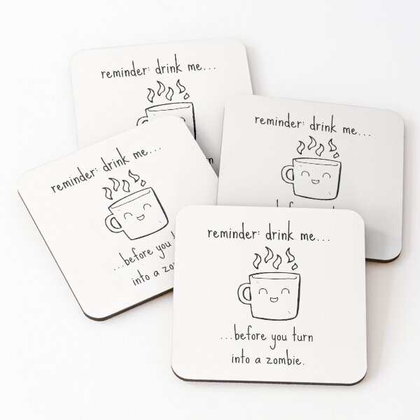 Item preview, Coffee Zombie Joke Foodie Happy Cute Love Funny Happy Gift Sarcastic Birthday  designed and sold by EpsilonEridani.