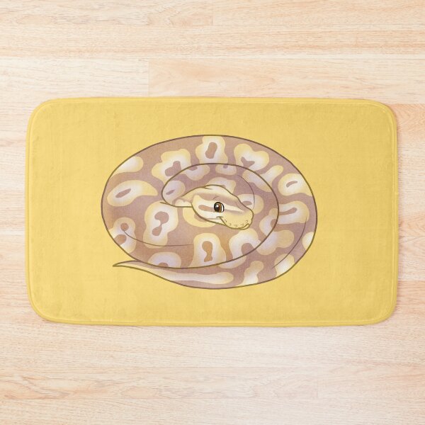 Item preview, Adorable cute cartoon chibi ball python banana pastel morph designed and sold by Chiwowy.
