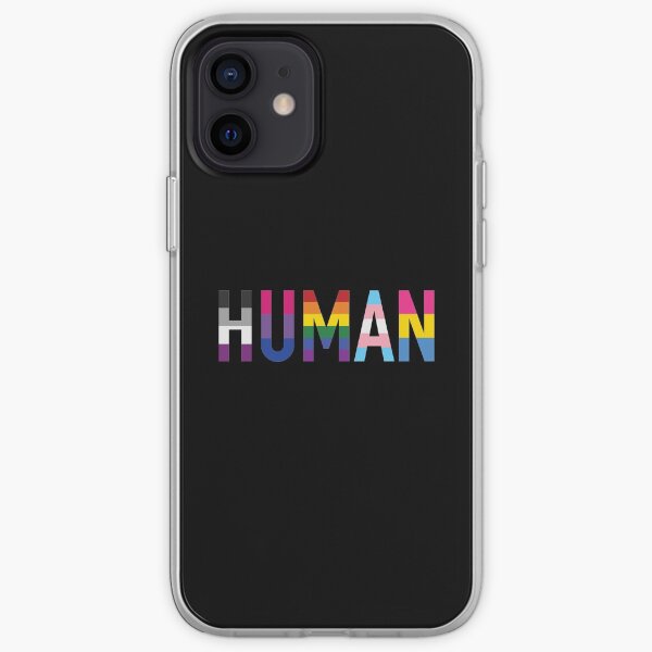 Humano, varias banderas raras 1 Funda blanda para iPhone