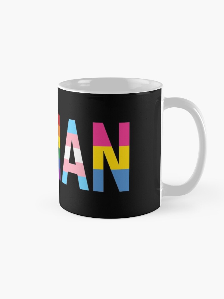 Alternate view of Human, Various Queer Flags 1 Mug