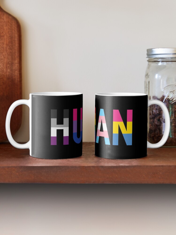Alternate view of Human, Various Queer Flags 1 Mug