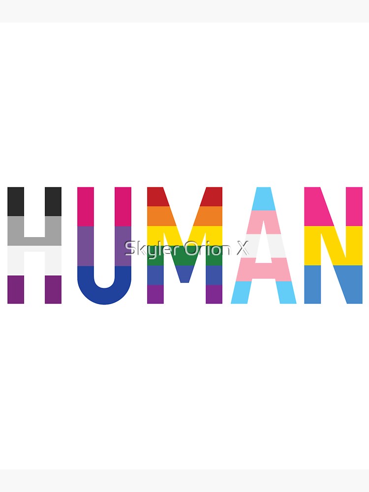Human, Various Queer Flags 1 by fc13empire