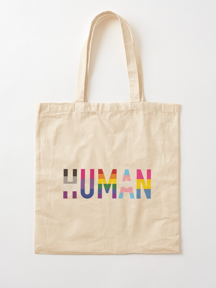 Alternate view of Human, Various Queer Flags 1 Tote Bag