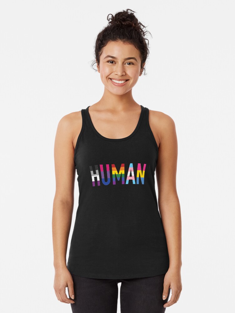 Thumbnail 1 of 3, Racerback Tank Top, Human, Various Queer Flags 1 designed and sold by fc13empire.