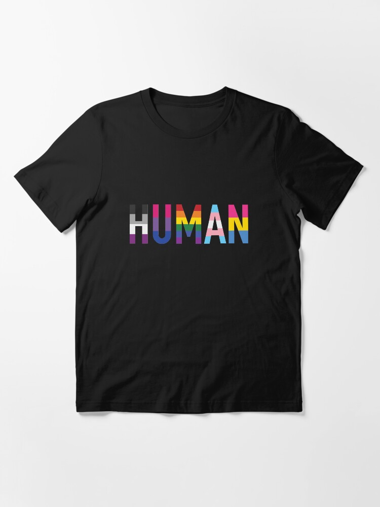 Thumbnail 3 of 7, Essential T-Shirt, Human, Various Queer Flags 1 designed and sold by fc13empire.